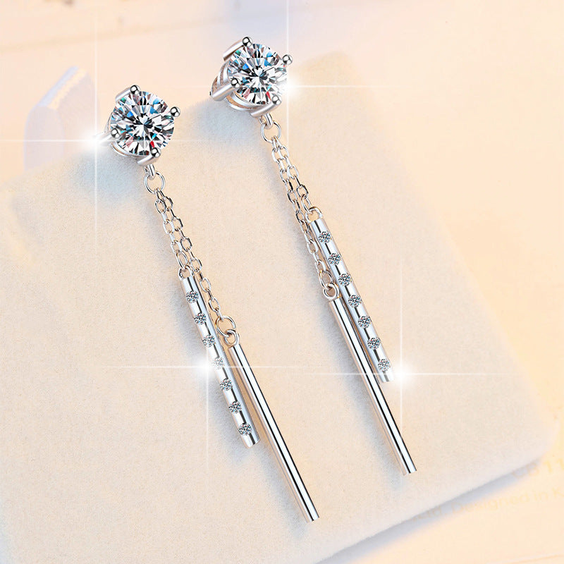 Waterfall Fashion Style Moissanite Earrings