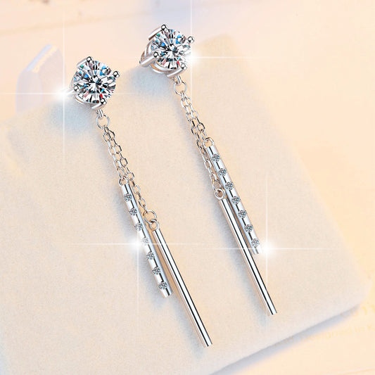 Waterfall Fashion Style Moissanite Earrings