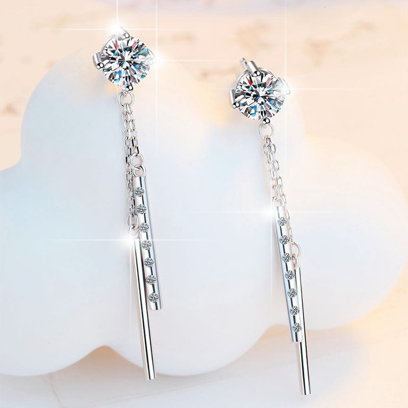 Waterfall Fashion Style Moissanite Earrings