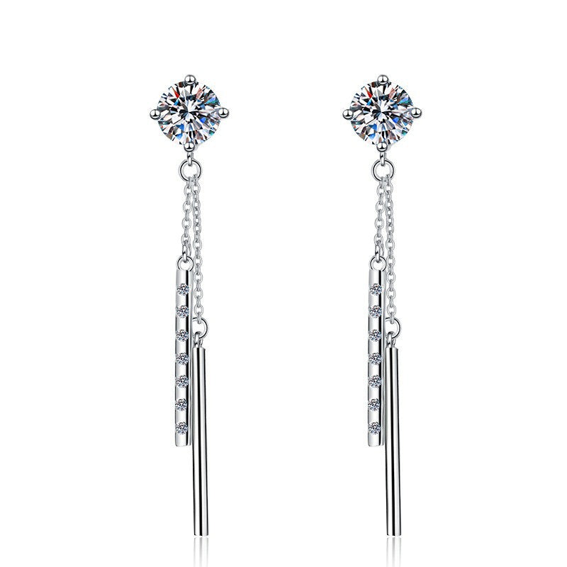 Waterfall Fashion Style Moissanite Earrings