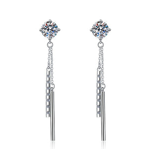 Waterfall Fashion Style Moissanite Earrings